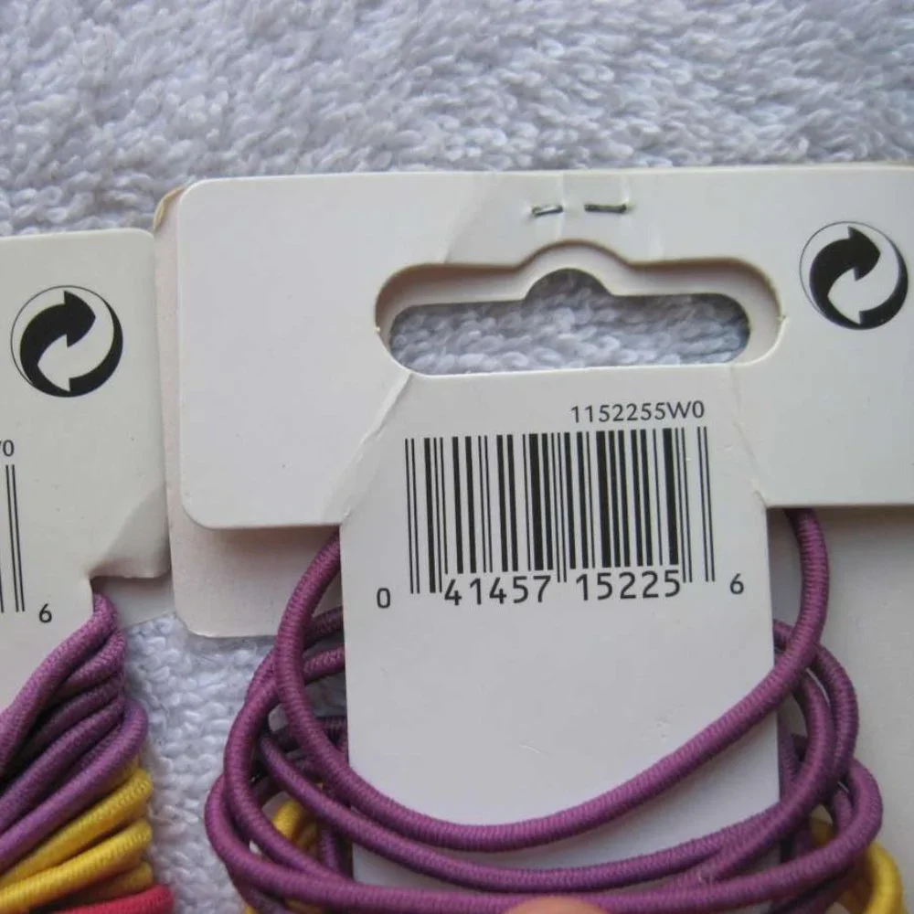 36 Goody Ouchless Citrus Twist Color Thin No Metal Elastic Hair Bands Ponytailer